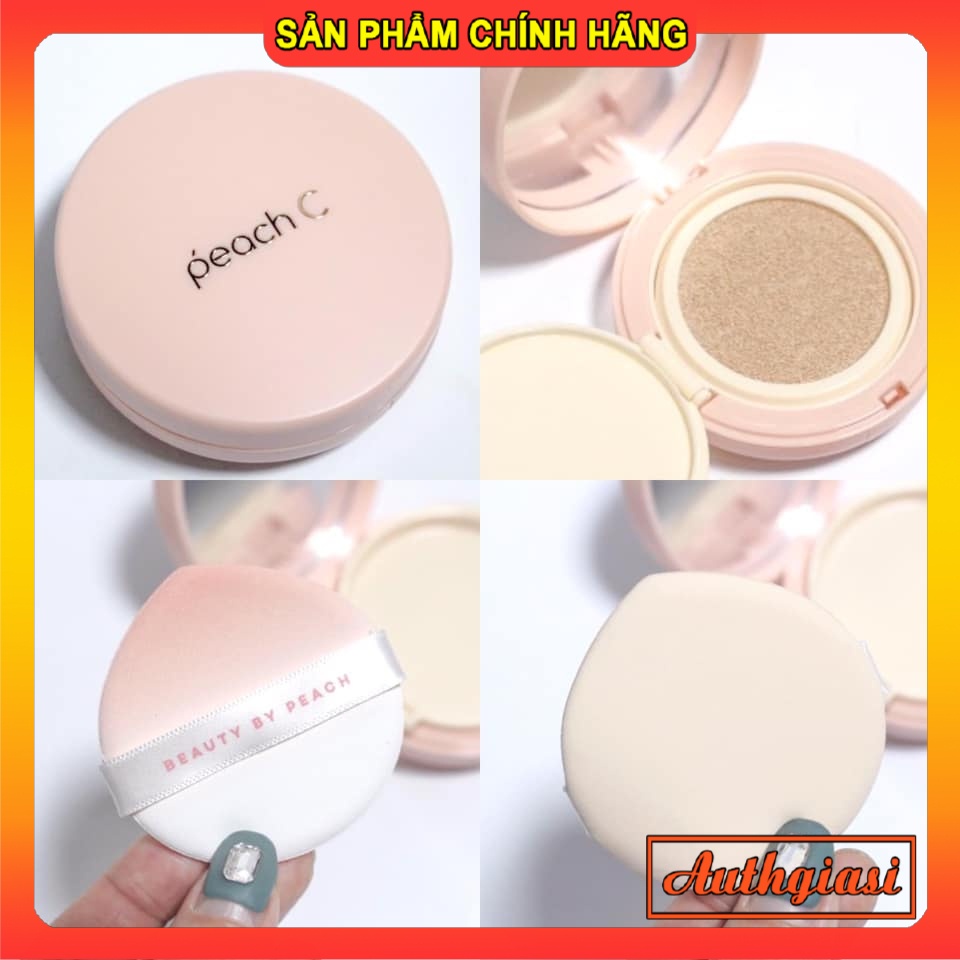Phấn nước Peach C Honey Peach Glow Cushion dưỡng ẩm hoàn hảo