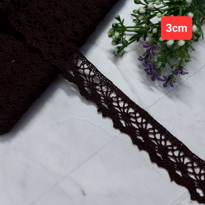 Ren chỉ cotton trang trí , phụ liệu may vá, size 1.5 cm đến 4.7cm