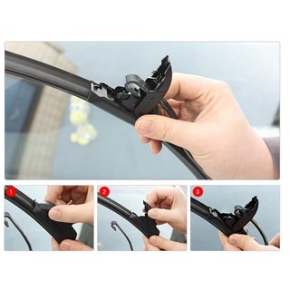 01 Thanh gạt mưa mềm không xương Bo'sch AEROFIT chính hãng size 14 inch - 26inch