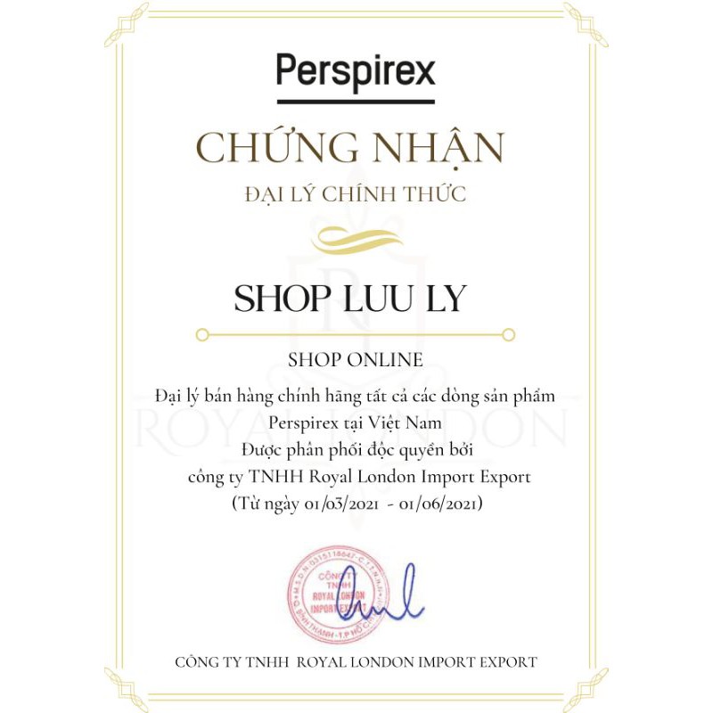 [ FREE SHIP ]Lăn Khử Mùi Perspirex chính hãng đan mạch Cho da nhạy cảm bị nhẹ 20ml giúp ngăn mùi,khô thoáng