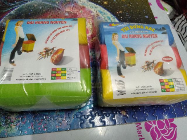 Siêu rẻ Lốc 3 cuộn bao rác Đại Hoàng Nguyên