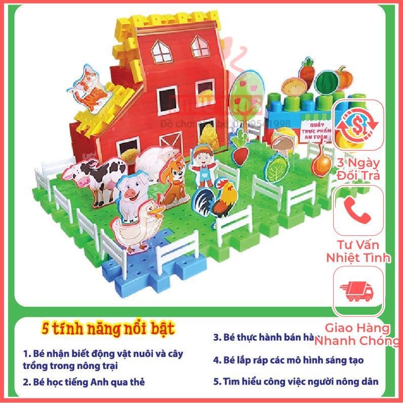 Đồ Chơi Xếp Hình Sáng Tạo Khám Phá Nông Trại 92 Chi Tiết