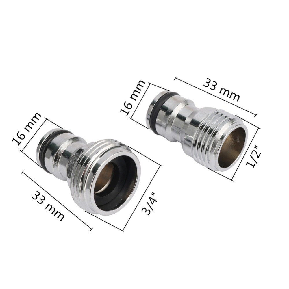 1 Đầu Nối Vòi Nước 1 / 2 "3 / 4"