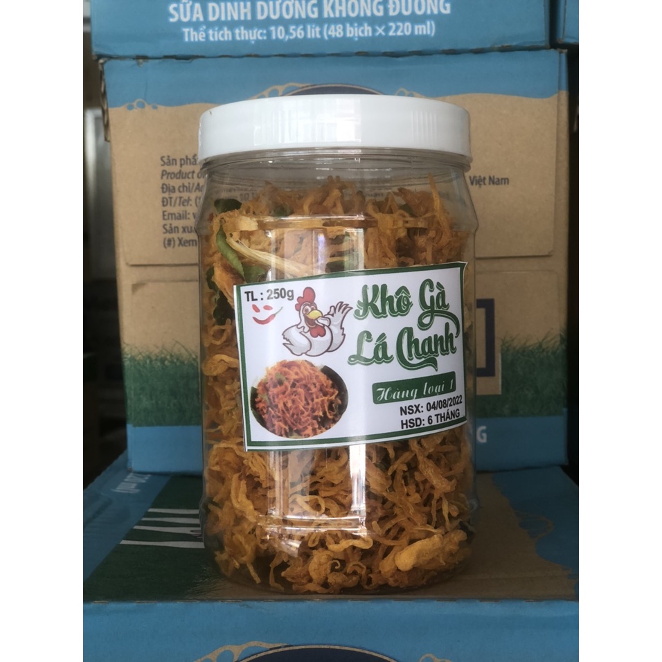 HỦ KHÔ GÀ LÁ CHANH NHÀ LÀM 250g