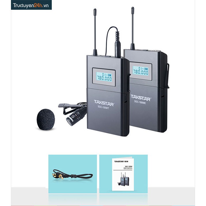 Micro không dây cho máy ảnh máy quay Takstar SGC-100W.