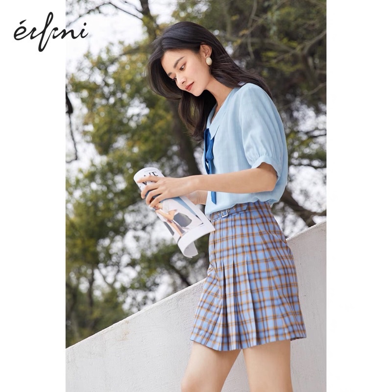 Áo sơ mi xanh Eifini