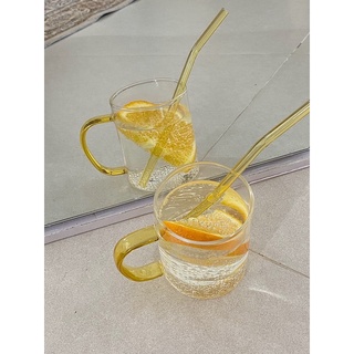 Set cốc thuỷ tinh + ống hút (Motion’s col @heyahe_studioo)