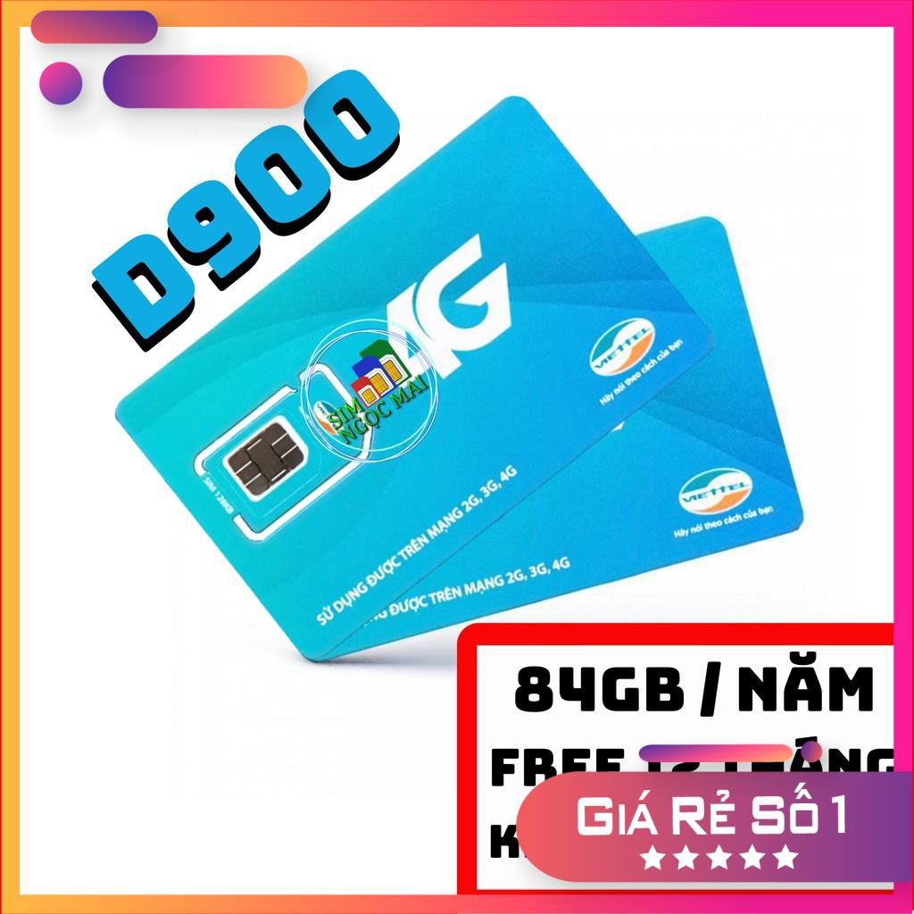 [FREESHIP 50K]Sim 4G Viettel D900 D500 Trọn Gói 1 Năm Không Nạp Tiền