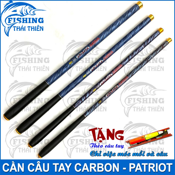 Cần câu tay Patriot Carbon 3m0 / 3m6 / 4m5 / 5m4