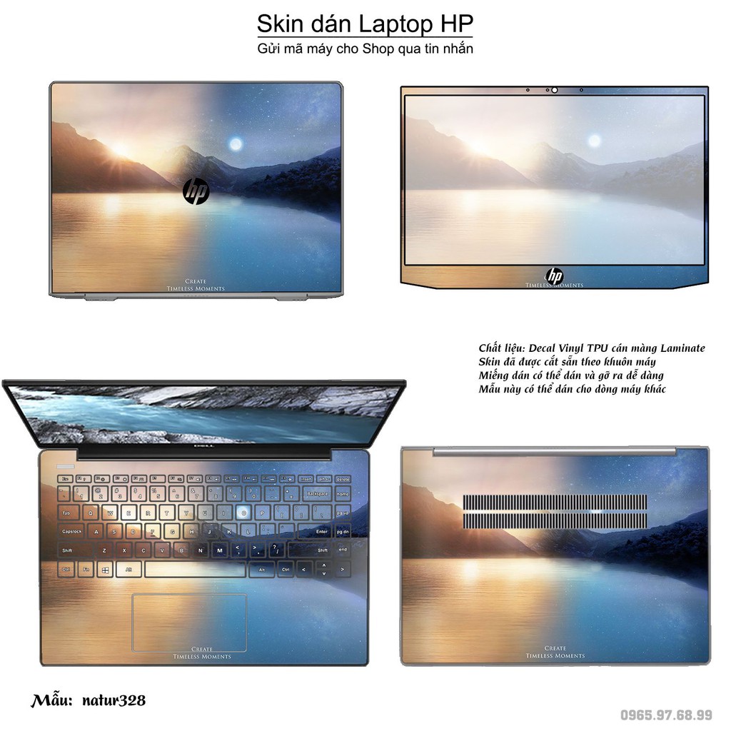 Skin dán Laptop HP in hình thiên nhiên nhiều mẫu 12 (inbox mã máy cho Shop)