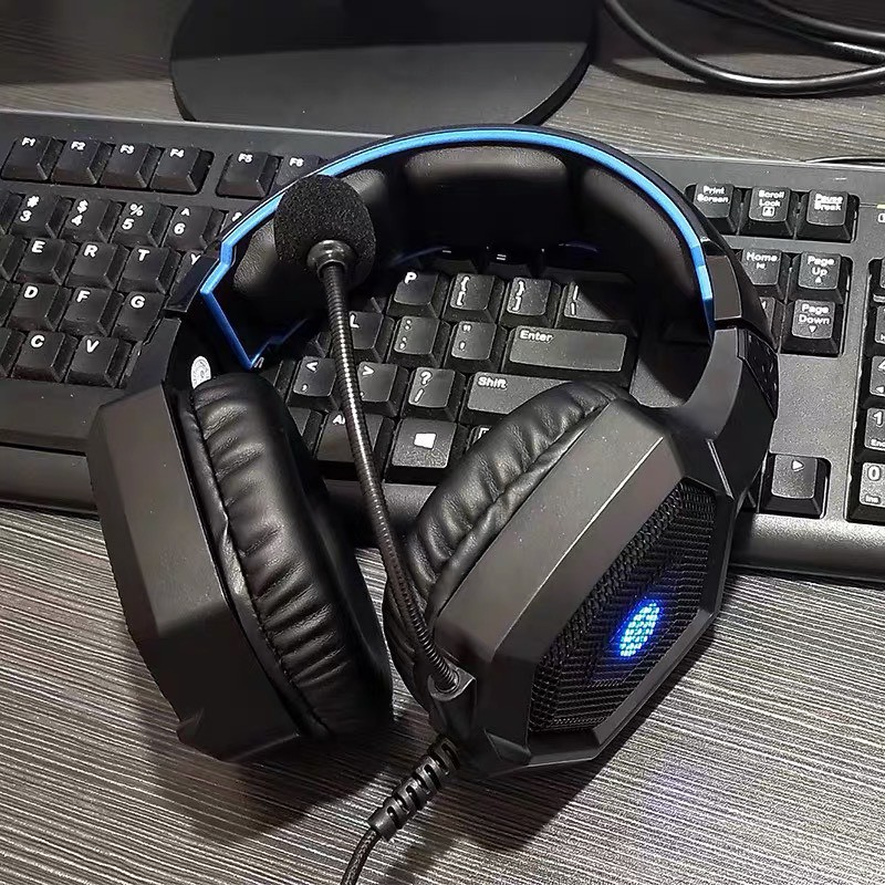 Tai Nghe Máy Tính Có Mic Gaming Led Rgb Headphone Chụp Tai HP H320 Tai Nghe Laptop Nghe Nhạc Chơi Game Có Dây