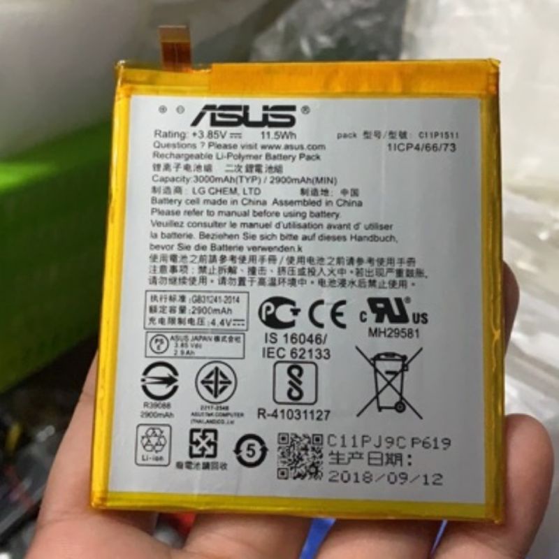 Pin Asus Zenfone 3 5.5 inch Z012D, ZE552KL 3000mAh bảo hành 6 tháng.