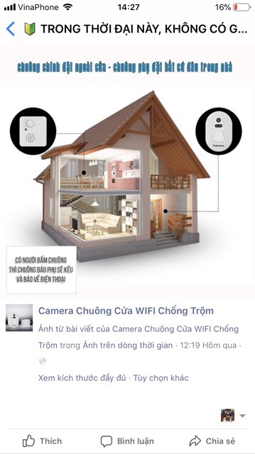 camera chuông cửa wifi thông minh 😍