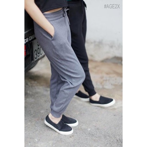 Quần Jogger Len Tăm Chất Dày Dặn Giữ Ấm mùa Đông