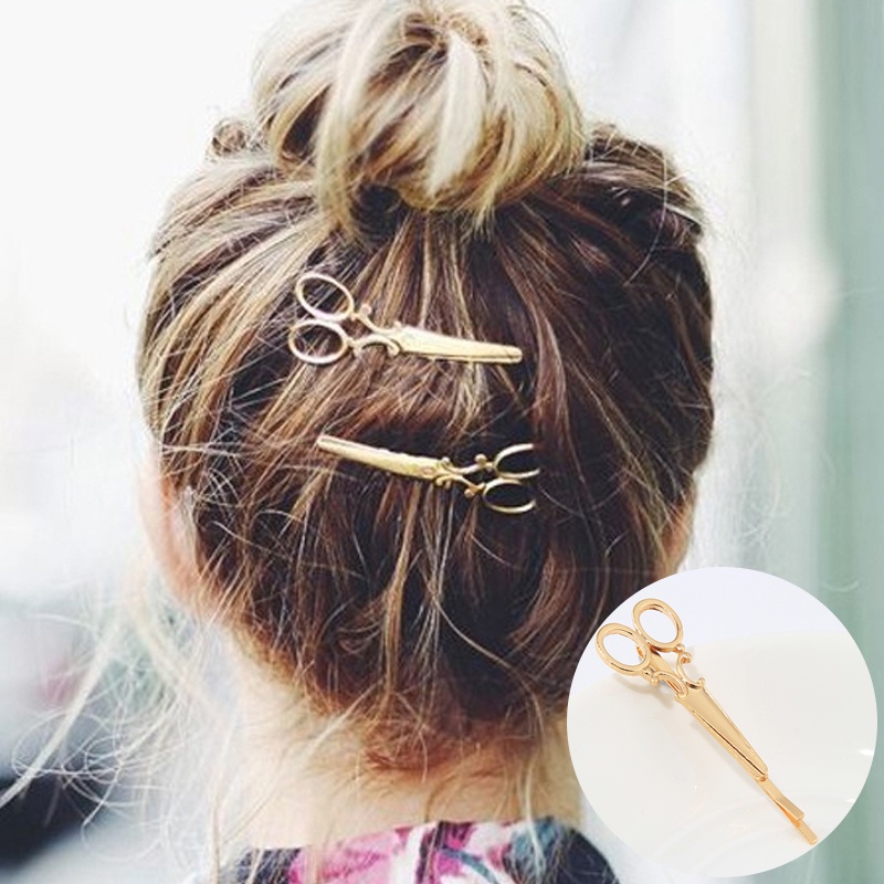 Kẹp tóc hình hoa nhỏ đính đá phong cách Retro Hàn Quốc