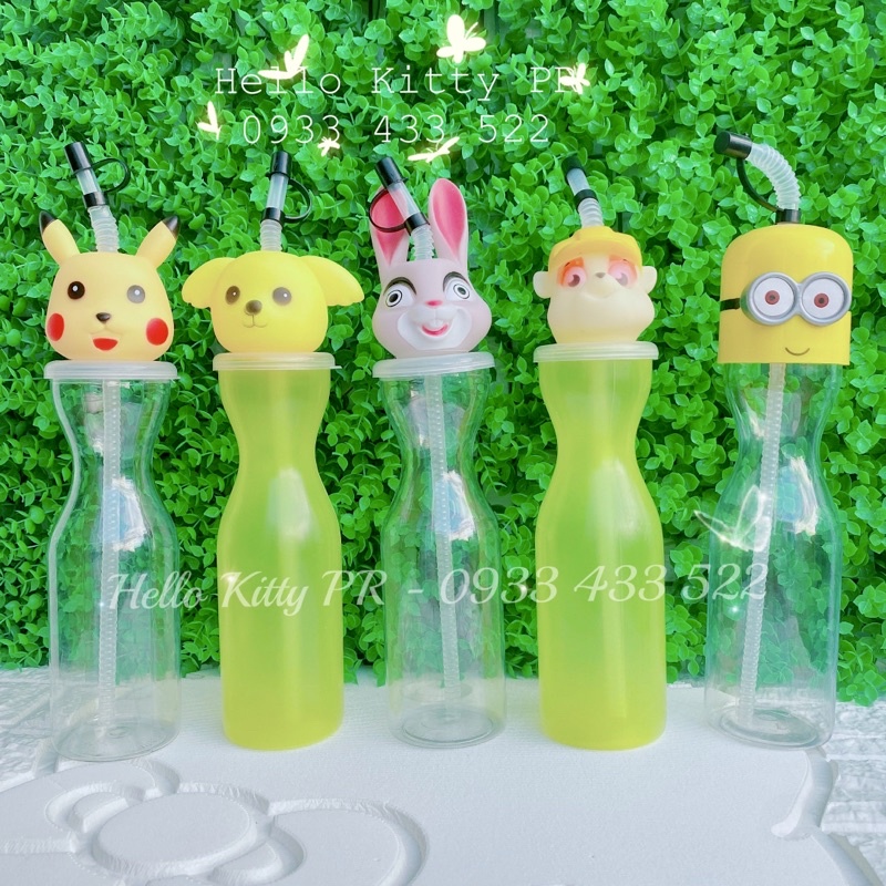 Bình nhựa 3D 500ml HELLO KITTY - DOREMON DORAEMON