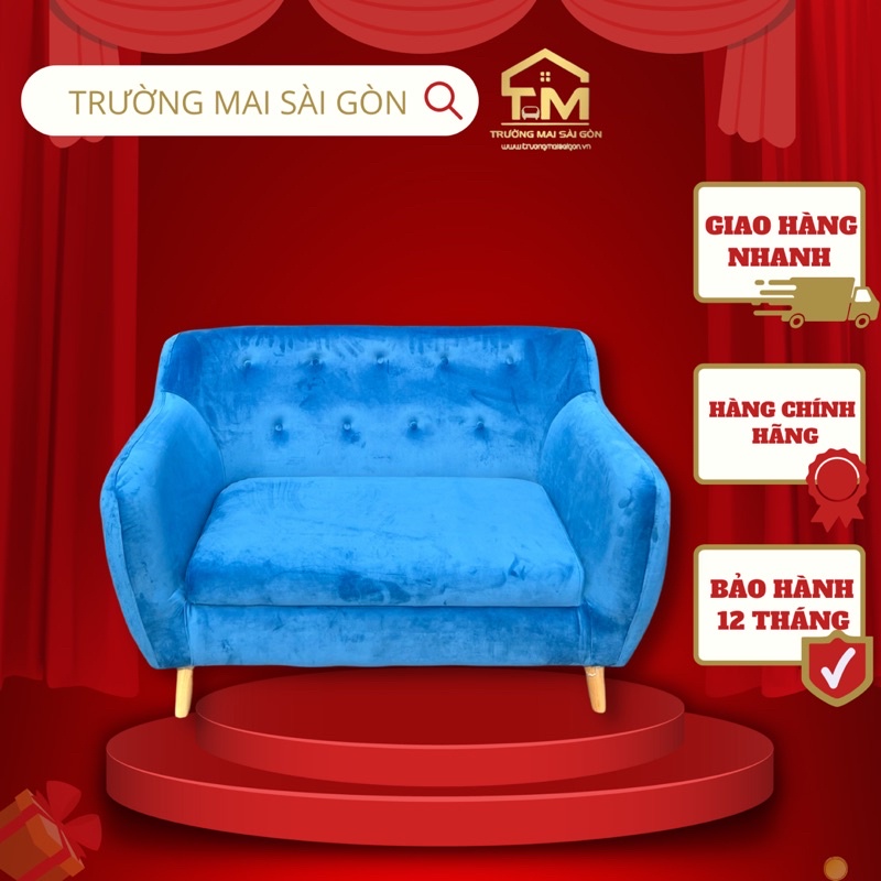 Ghế sofa băng mini 1m2 hàn quốc Trường Mai Sài Gòn khung gỗ cứng cáp nệm muss êm ái cao cấp