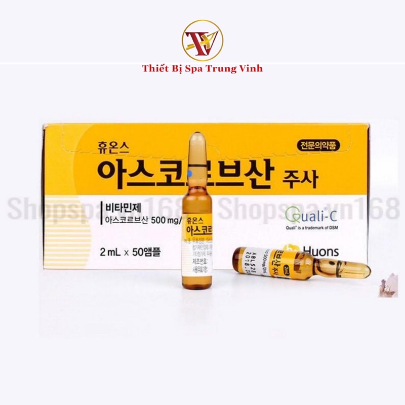 Vỉ 10 Ống Vitamin C Houns Hàn Quốc Cấy Tảo, Cấy Trắng Hồng Sâm