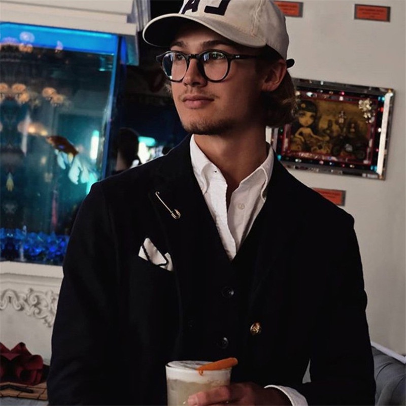 Mắt Kính Gọng Tròn Thời Trang Retro Phương Tây Cho Nữ