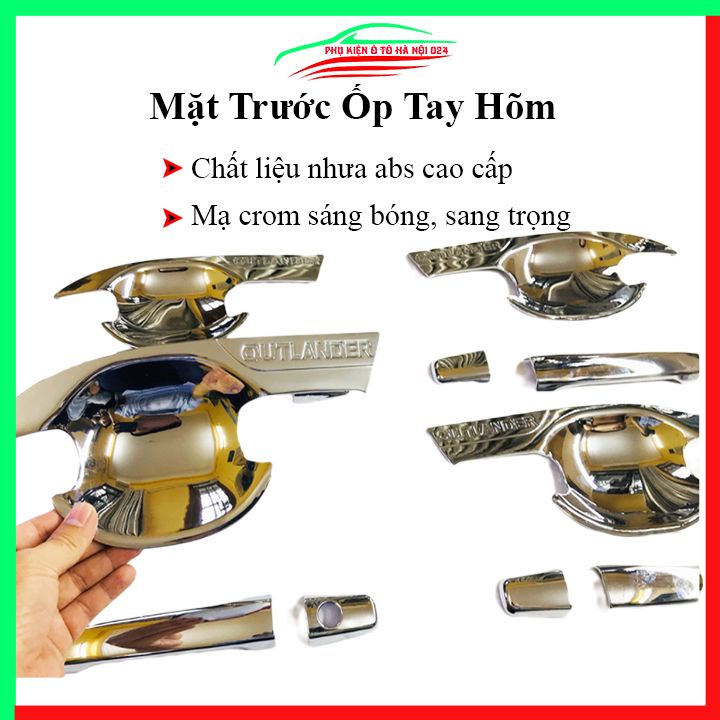 Ốp tay hõm mạ crom Outlander 2016-2023