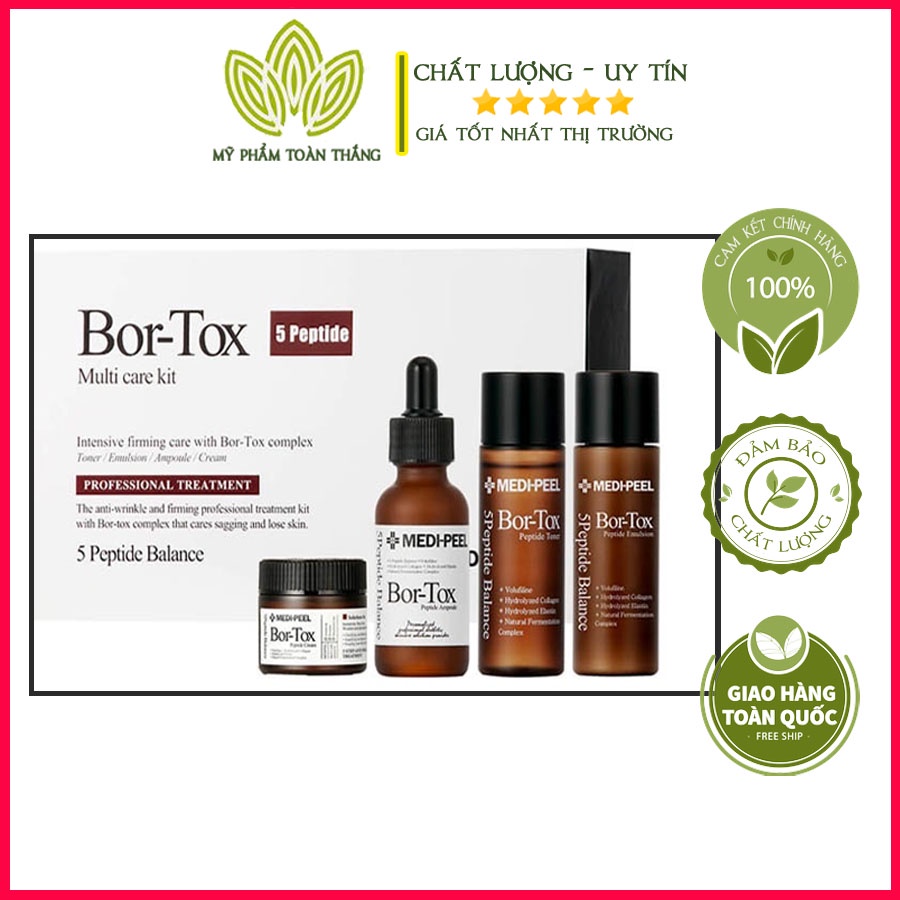 BỘ DƯỠNG CHỐNG NHĂN BOR TOX 4 PEPTIDE MULTI CARE KIT MEDI PEEL HÀN QUỐC