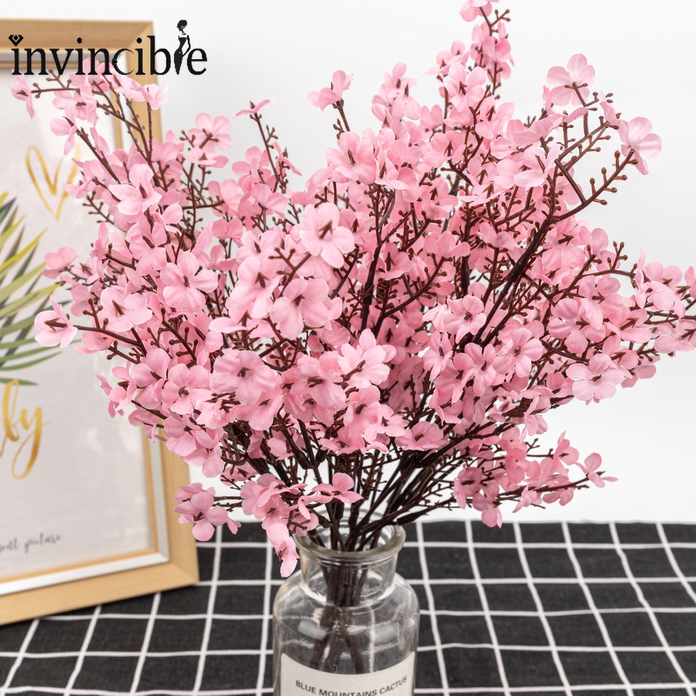 1 Bunch Artificial Gypsophila DIY Simulation Fake Flowers Holding Bouquet Decor For Wedding Christmas Festival