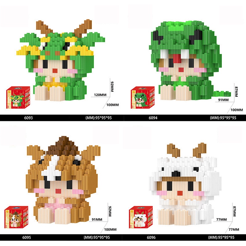 Le.go mini đồ chơi lắp ráp 3D hình 12 con giáp cực kỳ đáng yêu và dễ  thương - Vistyle shop