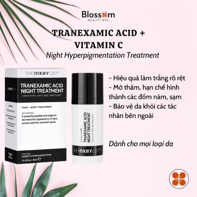 Kem dưỡng trắng da Tranexamic Acid + Vitamin C THE INKEY LIST