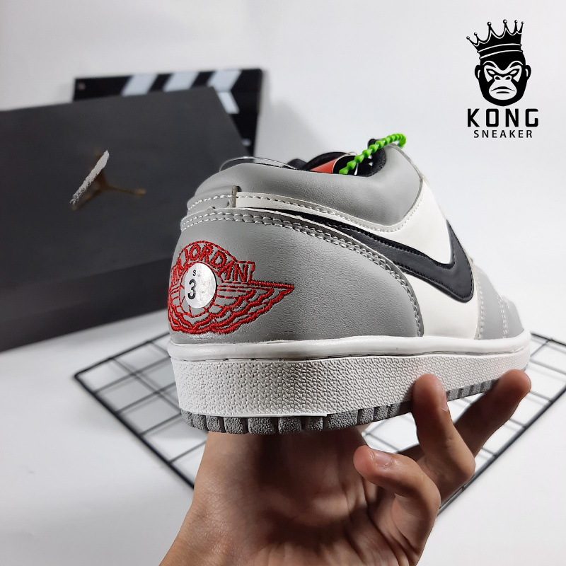 [Tặng Sticker Full Box] Giày Thể Thao Cổ Thấp JD Low SMOKE GREY Unisex 2021