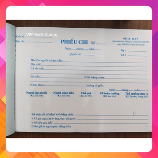 Phiếu Chi 3 liên 150 tờ 13cm x 19cm (cuốn)