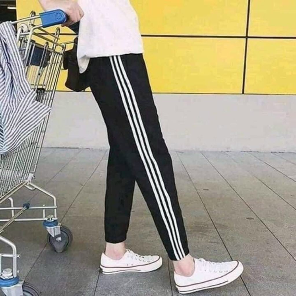 [Có Bigsize] Quần Legging Chất Cotton (1 sọc, 2 sọc, 3 sọc) Dáng Thể Thao Thoitrangmoon