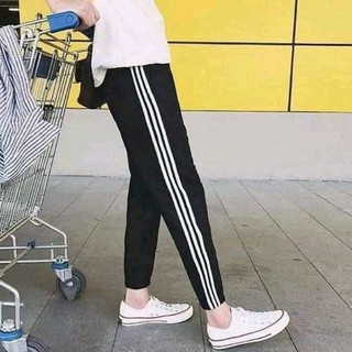 [Có Bigsize] Quần Legging Chất Cotton (1 sọc, 2 sọc, 3 sọc) Dáng Thể Thao Thoitrangmoon