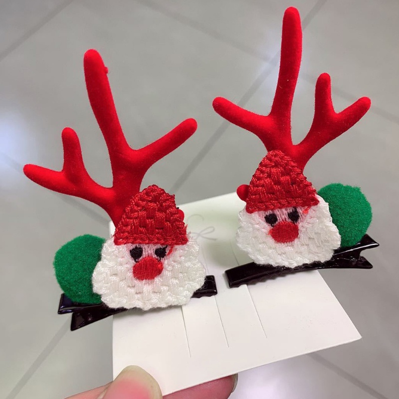 Kẹp Tóc Hình Sừng Tuần Lộc Giáng Sinh Dễ Thương