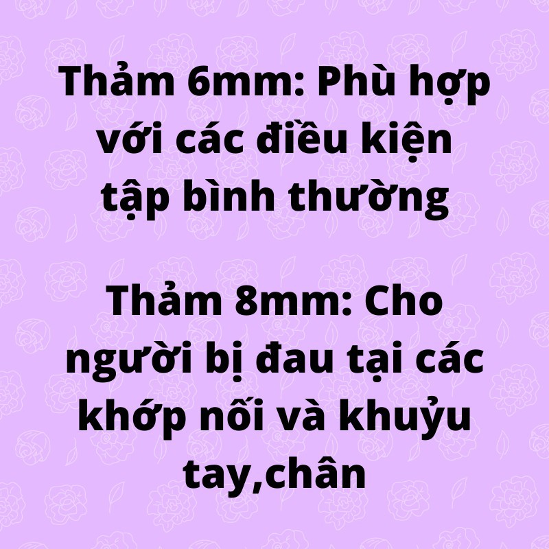 Thảm tập yoga,thảm tập Gym 2 lớp 6mm chất liệu TPE siêu bền chống trơn trượt(Tặng kèm túi)