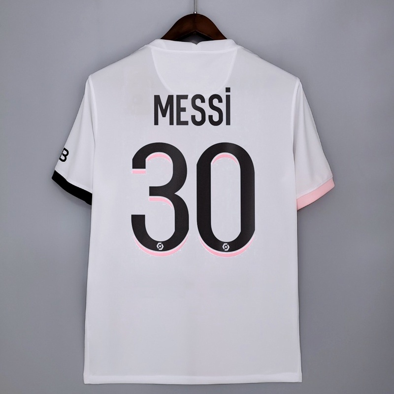 Áo Thun Bóng Đá Màu Trắng Xanh Số 21-22 Jersi Psg Jersey