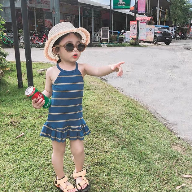 Đầm Công Chúa Hai Dây Thời Trang Mùa Hè Hàn Quốc Cho Bé Gái