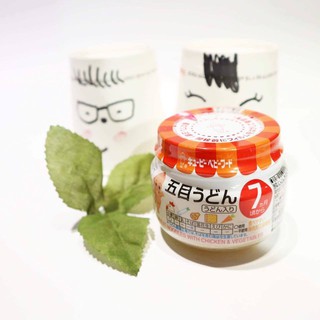 Mì Udon rau gà xay nhuyễn Kewpie cho bé 7 tháng tuổi