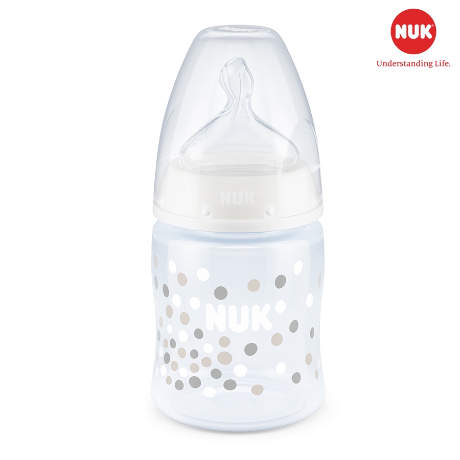 Bình sữa NUK Premium Choice nhựa PP 150ml núm ti Silicone S1 - M