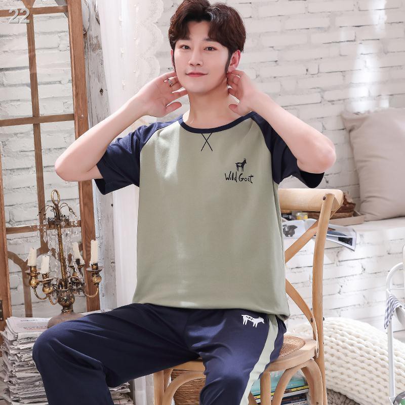 pyjama cho teen, quần nam ngắn tay, cotton mỏng, học sinh trung cơ sở, trẻ lớn 12-15-17-18 tuổi phục vụ tại nhà