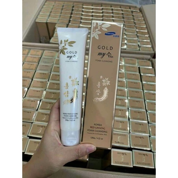 Sữa rữa mặt nhân sâm vàng My Gold Hàn Quốc
