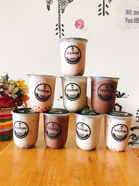 Cốc tròn béo Q500,Q360ml,Q700ml(100 cái) không kèm nắp, có nắp | BigBuy360 - bigbuy360.vn