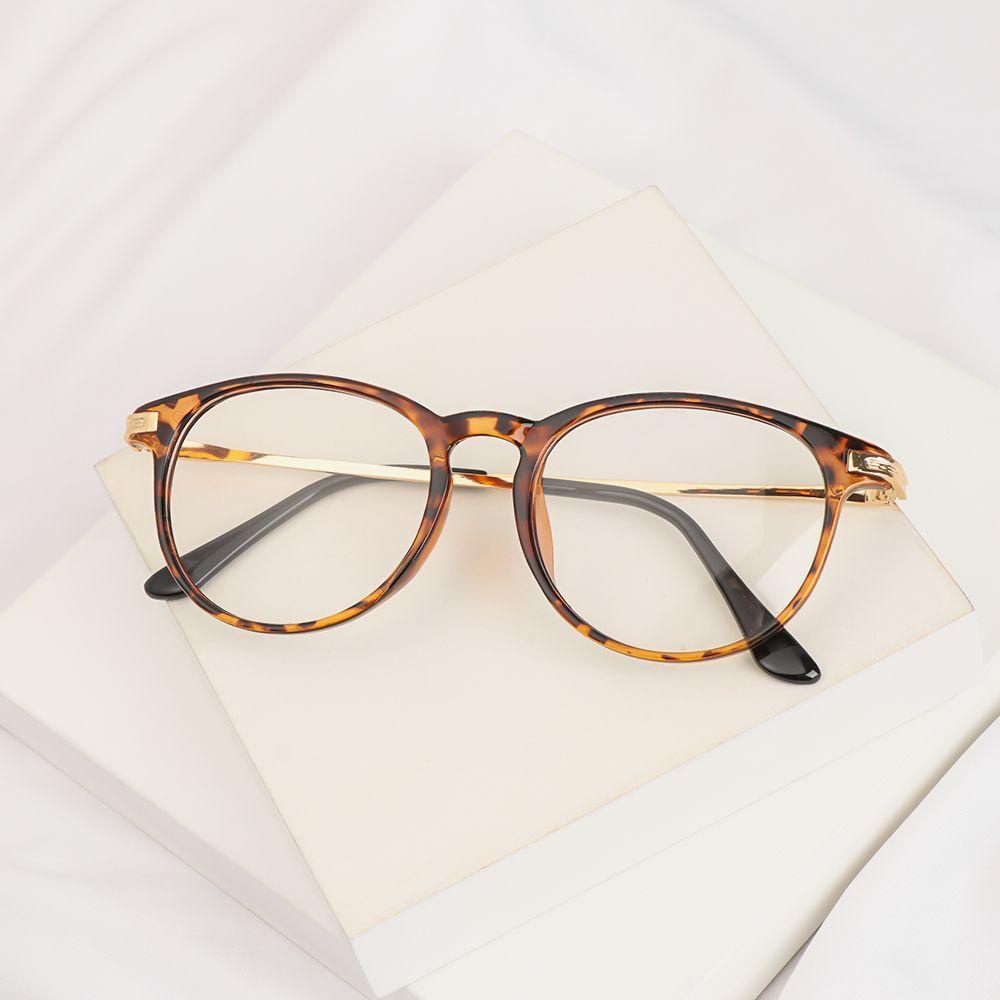 YVE Mắt Kính Gọng Kim Loại Tròn Thời Trang Cho Nam Nữ