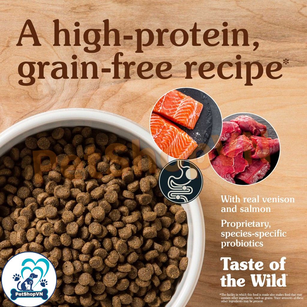 Thức Ăn Cho Mèo Hạt TASTE OF THE WILD ROCKY MOUNTAIN Vị Nai Nướng & Cá Hồi Xông Khói