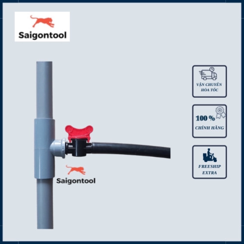 Van khoá ren, Van khóa nước, Dùng cho ống LDPE, Ống Mềm 16, 20