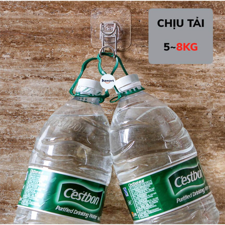 Móc Treo Chậu Thau INOX Dán Tường Giá Treo Chậu Móc Treo Đồ Tiện Lợi 7x7 [2 LOẠI MIẾNG DÁN]