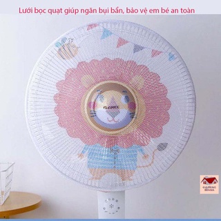 Lưới bọc quạt an toàn cho bé, ngăn bụi bẩn, tránh để bé cho tay vào quạt