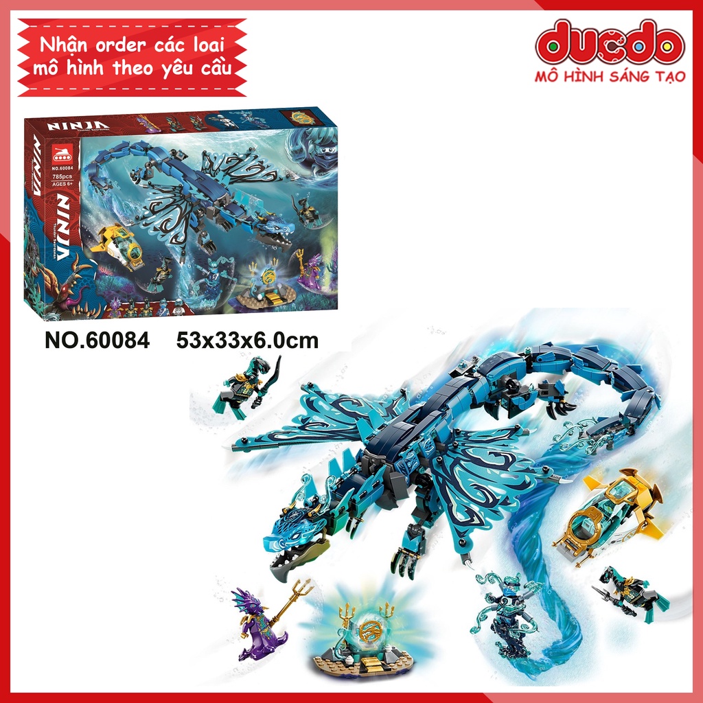 ZIMO 90017 TANK 60084 Lắp ghép Ninjago Rồng Biển Quyền Năng - Đồ chơi Xếp hình Mô hình Ninja 71754 BLA LRI