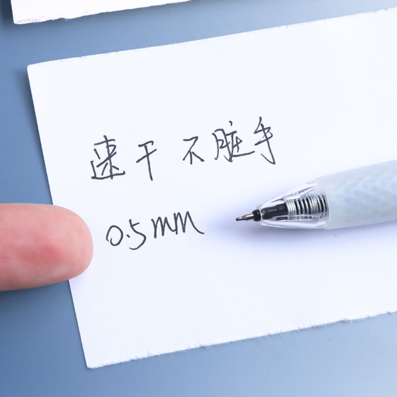Bút Bi Mực Đen Cỡ Lớn 0.5mm Khô Nhanh Tiện Dụng