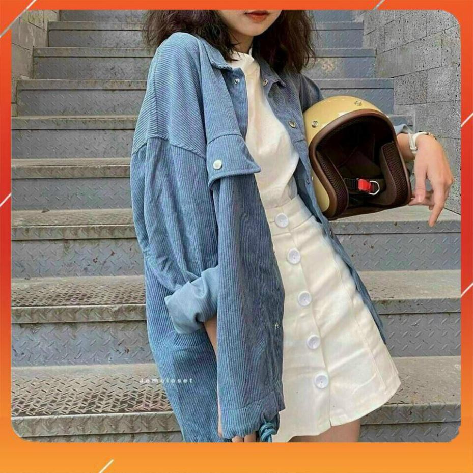 Áo Khoác Cổ Nhung Sơ Mi TULLANG