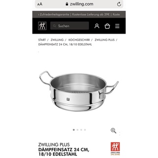 🇩🇪xửng hấp cao cấp zwilling plus 24cm germany - thép không gỉ 18/10 bền đẹp từ đức